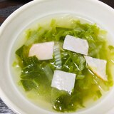 白菜とハムのコンソメスープ